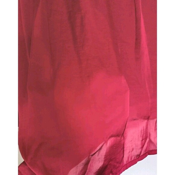 DG2 by Diane Gilman Sweater Knit Tunic Satin Size Large Turtle Neck Red New - Picture 6 of 8